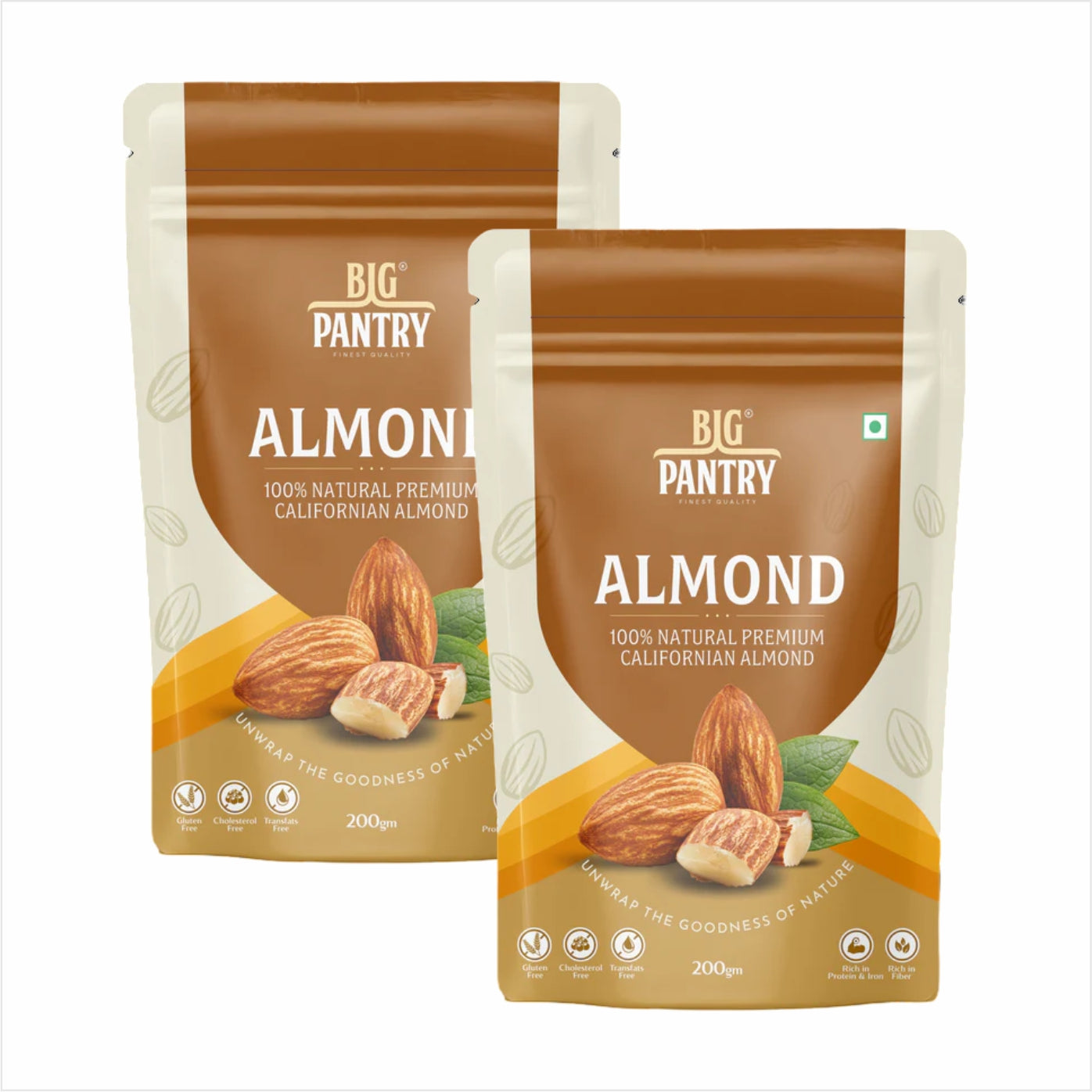 Big Pantry almonds pack of 2 bundle